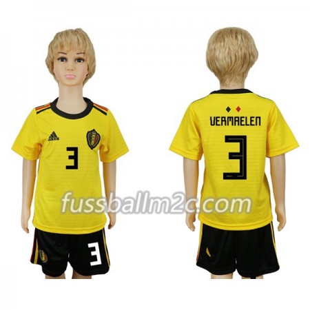 Fußballtrikots Belgien Vermaelen 3 Kinder Auswärts Trikotsatz WM 2018